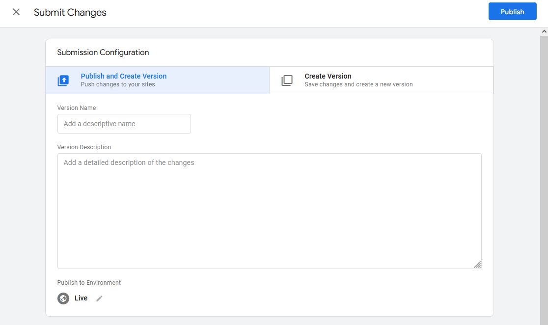 GTM Configuration 