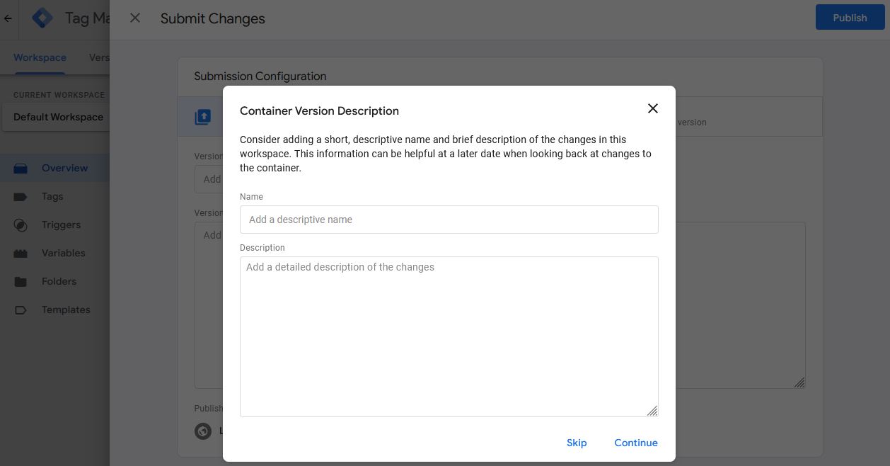 GTM Configuration 